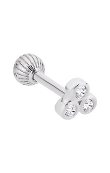 Gümüş Üçtaş Tragus Piercing Gpc02as Altınsepeti Beyaz Gümüş Üçtaş Tragus Piercing Gpc02as Altınsepeti Beyaz