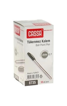 Cassa 8735 Slıde Tükenmez Kalem 07 Siyah (50'li Kutu) Cassa 8735 Slıde Tükenmez Kalem 07 Siyah (50'li Kutu)