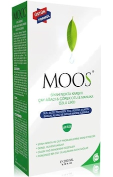 Moos Siyah Nokta Karşıtı Çay Ağacı & Çörek Otu & Manuka Özlü Likid 200 ML