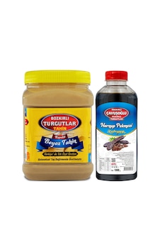 Bozkırlı Turgutlar Kepekli Beyaz Tahin 930 G + Keçiboynuzu Harnup Pekmezi 1 KG Bozkırlı Turgutlar Kepekli Beyaz Tahin 930 G + Keçiboynuzu Harnup Pekmezi 1 KG