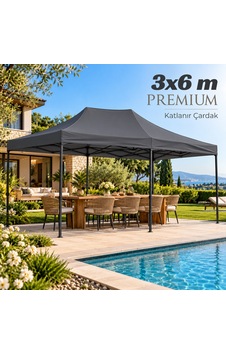 Missidea 3 6 Premium Makaslı Katlanır Antrasit Çardak Missidea 3 6 Premium Makaslı Katlanır Antrasit Çardak