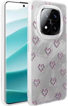 Xiaomi Poco X7 Kılıf Kamera Koruma Çıkıntılı Kurdele Taşlı Tasarımlı Kapak Xiaomi Poco X7 Kılıf Kamera Koruma Çıkıntılı Kurdele Taşlı Tasarımlı Kapak