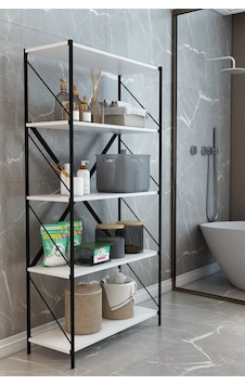 Stone Banyo Rafı Deterjan Rafı Çok Amaçlı Dekoratif Depolama Rafı 150 Cm Beyaz Stone Banyo Rafı Deterjan Rafı Çok Amaçlı Dekoratif Depolama Rafı 150 Cm Beyaz