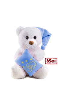 65 Cm Tatlı Rüyalar Dileyen Peluş Ayıcık Mavi 65 Cm Tatlı Rüyalar Dileyen Peluş Ayıcık Mavi