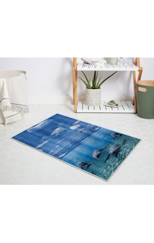 Banyo Halısı Dijital Baskılı Banyo Paspası 50x80 Polyester Kaymaz Tabanlı Duş Paspası 8852 Mavi Banyo Halısı Dijital Baskılı Banyo Paspası 50x80 Polyester Kaymaz Tabanlı Duş Paspası 8852 Mavi