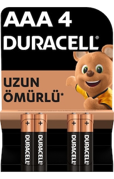 Duracell Alkalin Aaa İnce Kalem Pil, 1,5v Lr03 / Mn2400 , 4 Lü Paket 5'li Paketi Mıchu