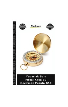Yuvarlak Sarı Metal Kasa Su Geçirmez Pusula G50 Kamp Malzemesi Seyahat Aksesuarı Açık Hava Yuvarlak Sarı Metal Kasa Su Geçirmez Pusula G50 Kamp Malzemesi Seyahat Aksesuarı Açık Hava