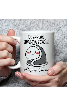 Dobarlan Bıragma Kendini Baskılı Beyaz Kupa Dobarlan Bıragma Kendini Baskılı Beyaz Kupa