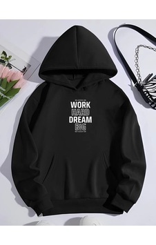 Modi Kışlık Üç İplik Kapşonlu Sweatshirt - Siyah 1siyah Modi Kışlık Üç İplik Kapşonlu Sweatshirt - Siyah 1siyah