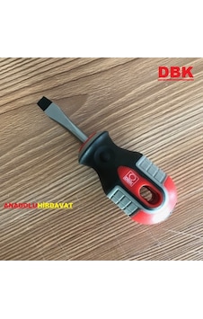 Dbk Crv Çelik Düz Tornavida 6x38 MM Kısa Mini Düz Tornavida Dbk Crv Çelik Düz Tornavida 6x38 MM Kısa Mini Düz Tornavida