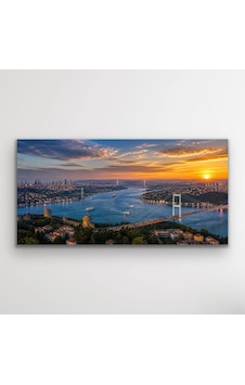 3 Boğaz Manzaralı İstanbul Kanvas Tablo Çok Renkli 3 Boğaz Manzaralı İstanbul Kanvas Tablo Çok Renkli