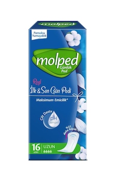 Molped Regl İlk Son Gün Uzun Günlük Ped 16'lı Molped Regl İlk Son Gün Uzun Günlük Ped 16'lı