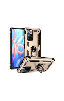 Xiaomi Poco M4 Pro 5g Kılıf Kamera Koruyucu Manyetik Standlı Tank Koruma Maks Technology Altın Xiaomi Poco M4 Pro 5g Kılıf Kamera Koruyucu Manyetik Standlı Tank Koruma Maks Technology Altın