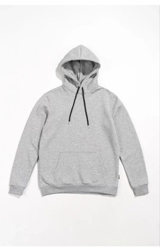 Mythrıva Erkek Uzun Kol Kapşonlu Basic Sweatshirt Hoodie - Gri