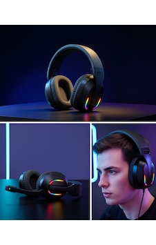 Kablosuz Oyuncu Kulaklığı Rgb Aydınlatmalı Uczzzpgb500bluetoothoyuncukulaklığı-4 Kablosuz Oyuncu Kulaklığı Rgb Aydınlatmalı Uczzzpgb500bluetoothoyuncukulaklığı-4