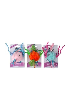 Polo Püsküllü Kedi Oyuncağı 17 Cm 1 Tane Polo Püsküllü Kedi Oyuncağı 17 Cm 1 Tane