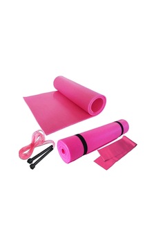 Pilates Minder Ve Mat Direnç Lastiği Ve Atlama Egzersiz İpi Kalınlık 7 Mm 3'lü Set Pembe Pembe Pilates Minder Ve Mat Direnç Lastiği Ve Atlama Egzersiz İpi Kalınlık 7 Mm 3'lü Set Pembe Pembe