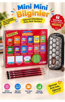 Efsane Bilgin 1.sınıf Mini Mini Bilginler Zenginleştirilmiş Eğitim Seti Gri Kalemlik Hediye Efsane Bilgin 1.sınıf Mini Mini Bilginler Zenginleştirilmiş Eğitim Seti Gri Kalemlik Hediye