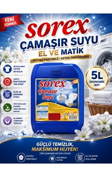 Sorex El Matik Çamaşır Suyu 5 L Çok Amaçlı Temizlik Tekli