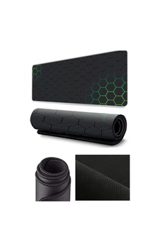 Petek Desen Yeşil Mouse Pad 90x40 Büyük Kaydırmaz Oyuncu Ev Ofis Mousepad Petek Desen
