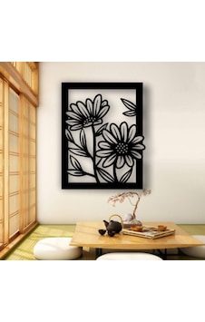 Siyah Ahşap Ayçiçeği 50cm X 63cm Tablo Duvar Dekoru 3mm Mdf Lazer Kesim Siyah Ahşap Ayçiçeği 50cm X 63cm Tablo Duvar Dekoru 3mm Mdf Lazer Kesim