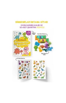 Dinozorlar Boyama Kitabı - Oyun Hamuru, Oyuncak Ve Çıkartma Hediyeli Dinozorlar Boyama Kitabı - Oyun Hamuru, Oyuncak Ve Çıkartma Hediyeli
