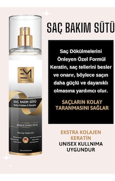 Em Amanos Beauty Unisex Keratin ve Kolajen Kopma Kırılma Karşıtı Saç Bakım Sütü 200 ML Em Amanos Beauty Unisex Keratin ve Kolajen Kopma Kırılma Karşıtı Saç Bakım Sütü 200 ML