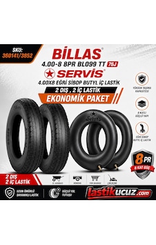Billas 4.00-8 Tt İç Lastik Gerektirir Bl 099 8pr 8kat 76j Çapa Makinesi Lastiği+ İç Lastik 2şer Adet, Takım Billas 4.00-8 Tt İç Lastik Gerektirir Bl 099 8pr 8kat 76j Çapa Makinesi Lastiği+ İç Lastik 2şer Adet, Takım