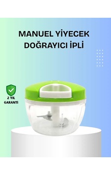 El Tipi Yiyecek Kıyıcı Üç Bıçaklı Pratik Doğrayıcı Diğer El Tipi Yiyecek Kıyıcı Üç Bıçaklı Pratik Doğrayıcı Diğer