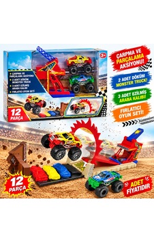 Snt31206 12 Pcs Monster Truck Oyuncak