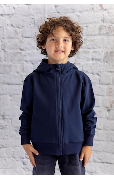 Zeyland Unisex Çocuk Basic Kapüşonlu Ceket - Lacivert Lacivert Zeyland Unisex Çocuk Basic Kapüşonlu Ceket - Lacivert Lacivert