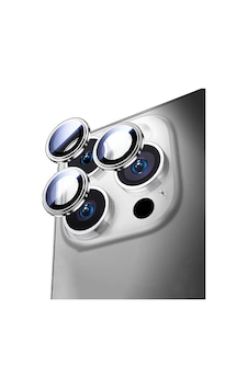 Apple Uyumlu iPhone 17 Pro Max Wiwu Lens Guard Metal Kamera Lens Koruyucu Gümüş Apple Uyumlu iPhone 17 Pro Max Wiwu Lens Guard Metal Kamera Lens Koruyucu Gümüş