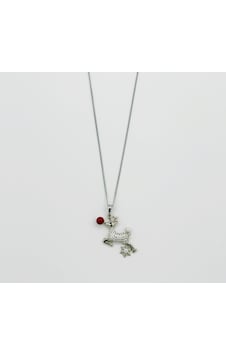White Gold Plated Happy Deer Kolye Silver White Gold Plated Happy Deer Kolye Silver