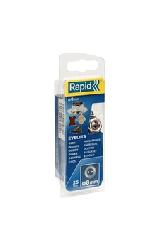 Rapid 5000411 Kuşgözü Delik Halka 8mm 25 Adet Çok Renkli Rapid 5000411 Kuşgözü Delik Halka 8mm 25 Adet Çok Renkli