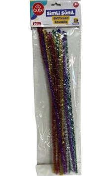 Bu-bu Son003 Simli Şönil 30 Cm 20'li Bu-bu Son003 Simli Şönil 30 Cm 20'li