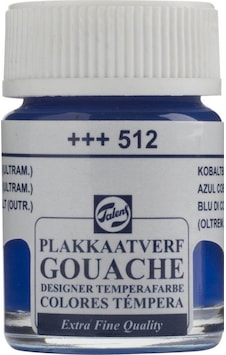Talens Guaj Boya Cam Şişe 16Ml 512 Cobalt Blue Mavi Talens Guaj Boya Cam Şişe 16Ml 512 Cobalt Blue Mavi