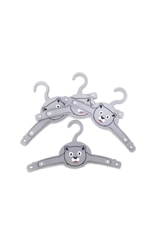 Çocuk G-228-b  Elbise Askısı Kedi Desen 4 'lü