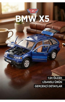 Motor Max 1:24 Bmw X5 Diecast Model Araba - Metal Koleksiyonluk Araç - Mavi Motor Max 1:24 Bmw X5 Diecast Model Araba - Metal Koleksiyonluk Araç - Mavi