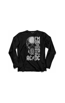 Ac Dc Skull I Am On The Hıghway To Hell Uzun Kollu Erkek Tişört Ac Dc Skull I Am On The Hıghway To Hell Uzun Kollu Erkek Tişört