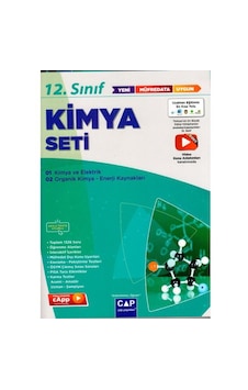 2025 Çap Yayınları 12. Sınıf Kimya Anadolu Seti 2025 Çap Yayınları 12. Sınıf Kimya Anadolu Seti