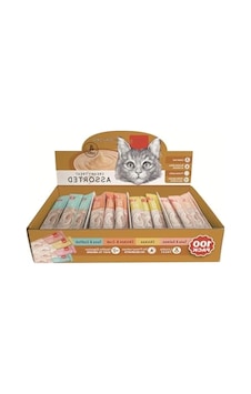 Karışık 4 Lezzetli 100'lü Krema Kedi Ödülü 100 14 Gr Karışık 4 Lezzetli 100'lü Krema Kedi Ödülü 100 14 Gr