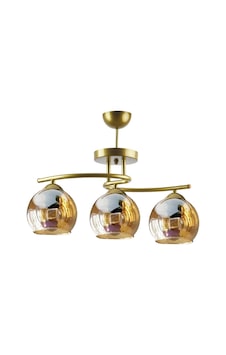 Fuji Özel Tasarım Salon - Mutfak - Yatak Odası Modern Bal Rengi Camlı 3 Lü Tavan Plofonyer Avize Diğer Fuji Özel Tasarım Salon - Mutfak - Yatak Odası Modern Bal Rengi Camlı 3 Lü Tavan Plofonyer Avize Diğer