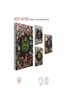 Gıpta Best Notes 17x24 Spiralli Sert Kapak Defter120 Yaprak Çizgili 5083