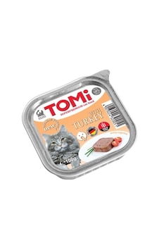 Tomi - 461 - Kedi Hindili Alüminyum Yaş Mama - Spt-gld - 100gr Pate Tomi - 461 - Kedi Hindili Alüminyum Yaş Mama - Spt-gld - 100gr Pate