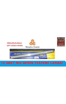 Demir Testere Ağzı-testere Lama Geniş-çift Ağız 12 Adet Demir Testere Ağzı-testere Lama Geniş-çift Ağız 12 Adet
