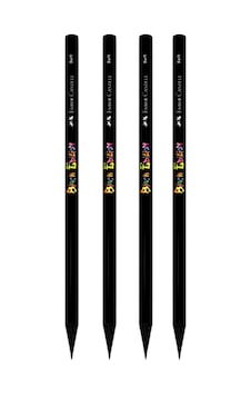 Faber Castell Black Edition Sınav Kalemi Kurşun Kalem - 4 Adet Siyah