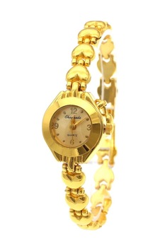 Kalpli Yuvarlak Gold Vintage&retro Saat Sarı Kalpli Yuvarlak Gold Vintage&retro Saat Sarı