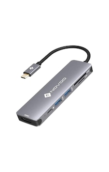 Novoo Type-c To 2 Usb-a 3.0 Pd 100w 4k Hdmı Tf Sd Kart Okuyucu Dönüştürücü Hub Novoo Type-c To 2 Usb-a 3.0 Pd 100w 4k Hdmı Tf Sd Kart Okuyucu Dönüştürücü Hub