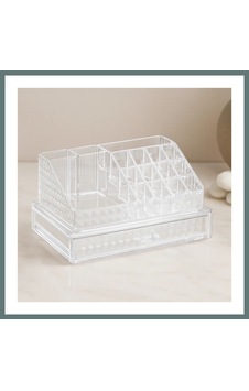 Ventra Tek Çekmeceli 16 Bölmeli Şeffaf Makyaj Ve Takı Organizeri 23.3x13.5x11.5 Cm Ventra Ventra Tek Çekmeceli 16 Bölmeli Şeffaf Makyaj Ve Takı Organizeri 23.3x13.5x11.5 Cm Ventra