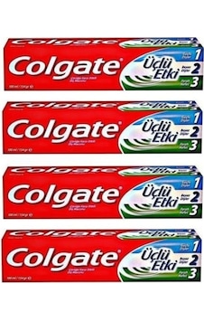 Colgate Üçlü Etki Çürüklere Karşı Koruma Diş Macunu 100 ML x 4 Colgate Üçlü Etki Çürüklere Karşı Koruma Diş Macunu 100 ML x 4